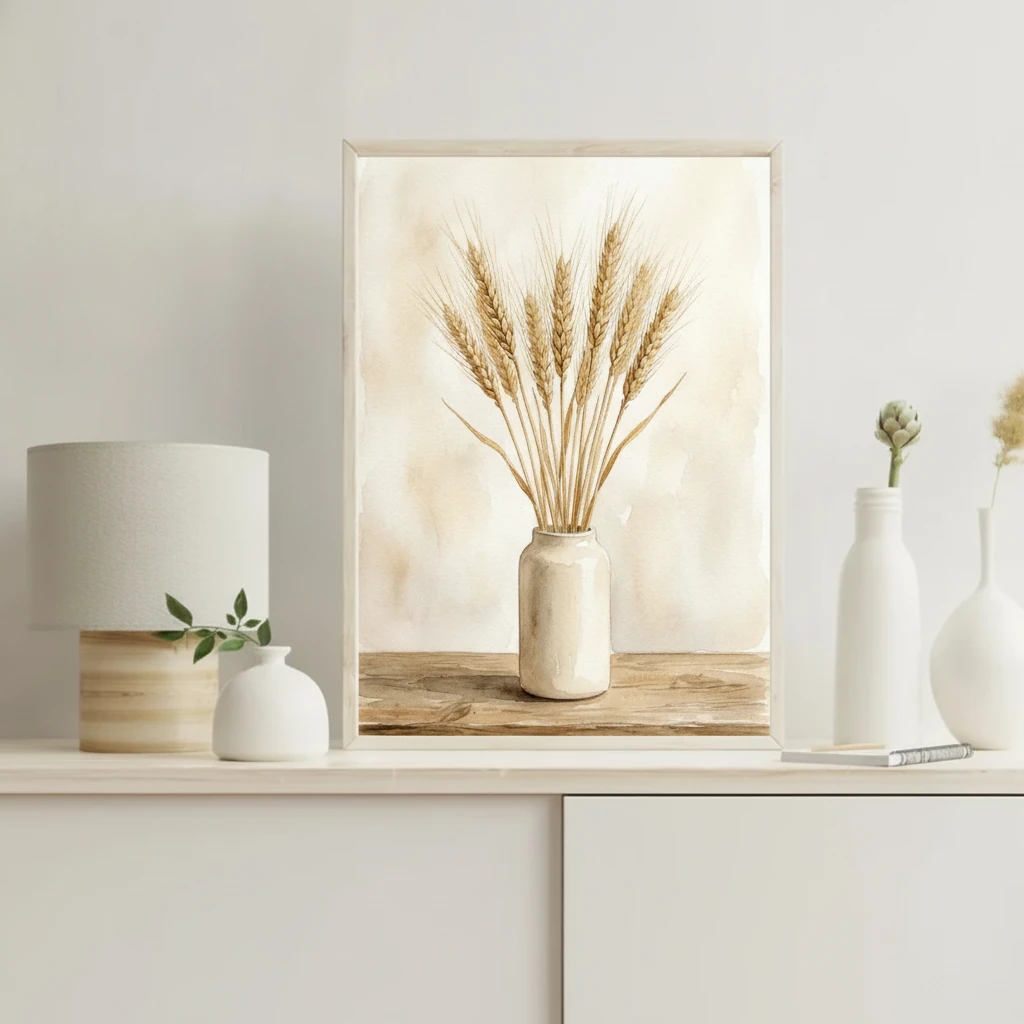 Wheat Stalks in Vase preview 4