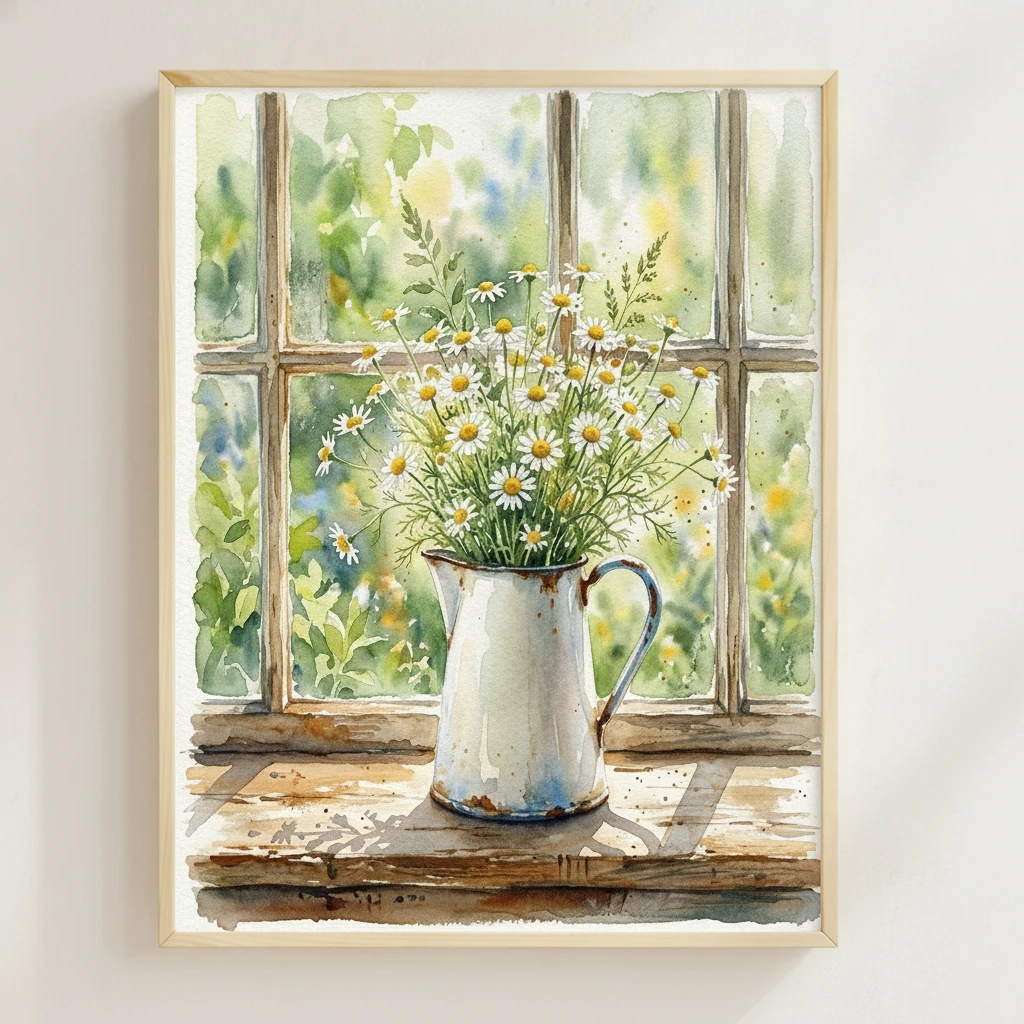 Chamomile in Enamel Pitcher preview 3
