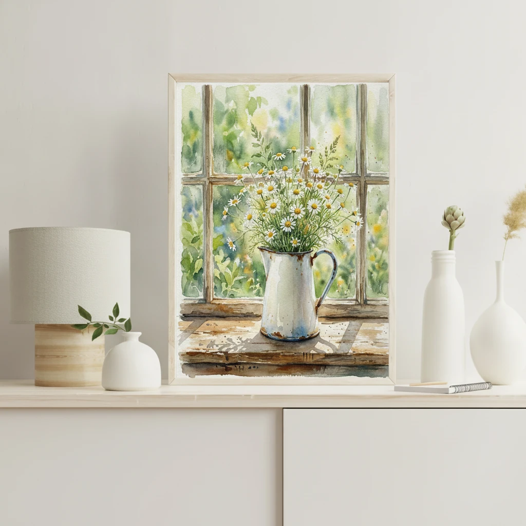 Chamomile in Enamel Pitcher preview 4
