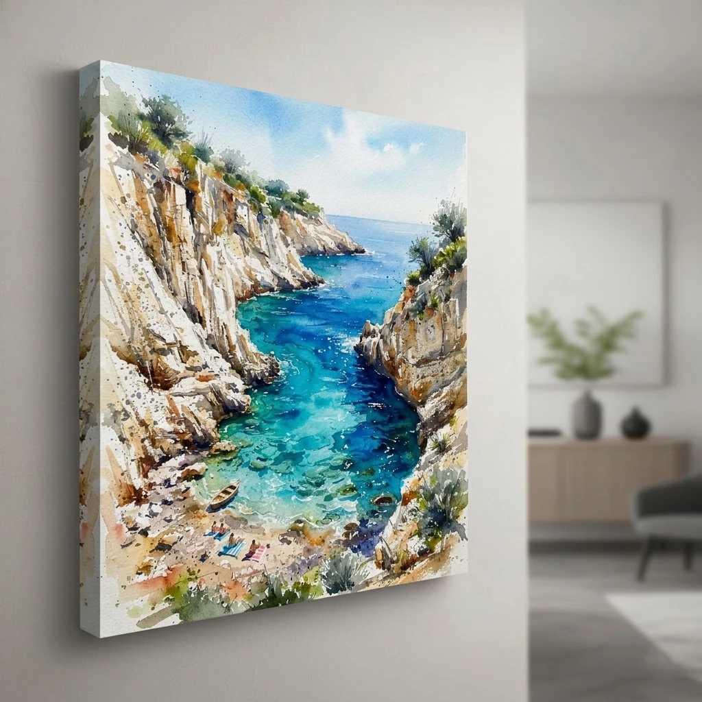 Aegean Island Cove Landscape preview 3
