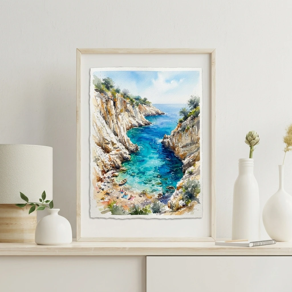Aegean Island Cove Landscape preview 4