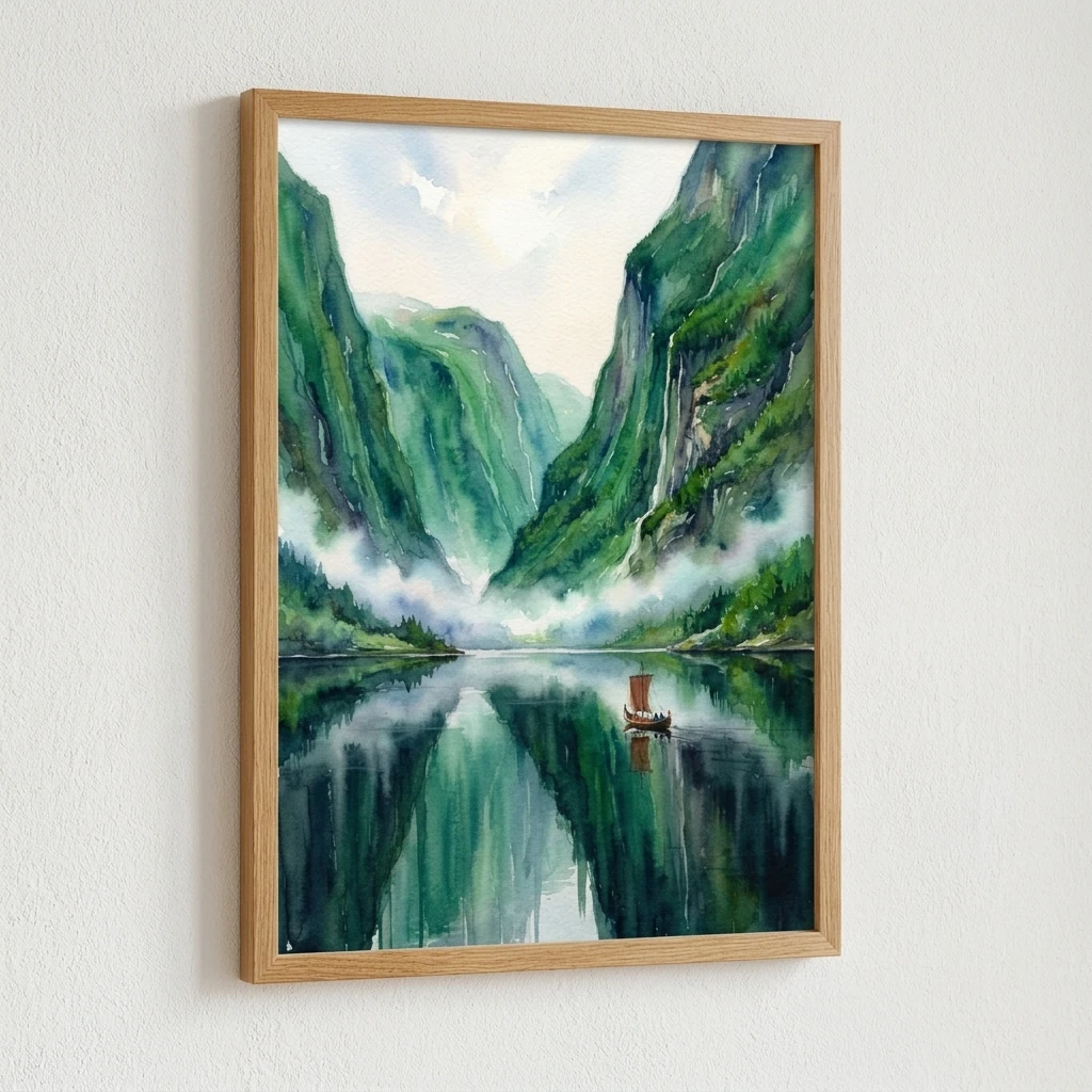 Norwegian Fjord Landscape preview 2