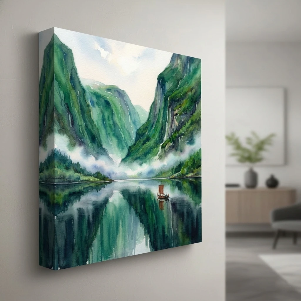 Norwegian Fjord Landscape preview 5