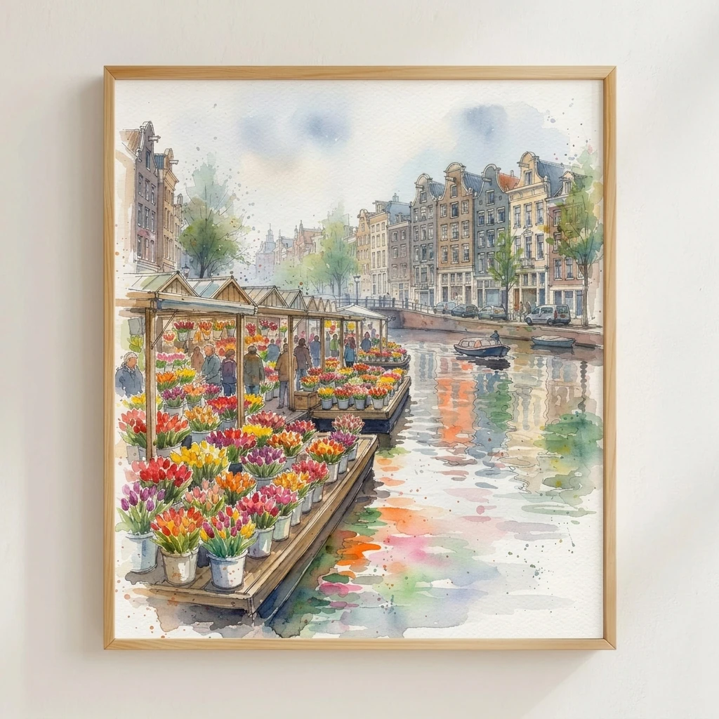 Amsterdam Canal Flower Market preview 2