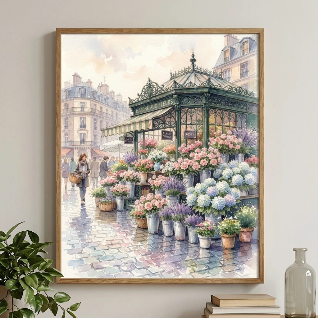 Parisian Flower Market Stall preview 2
