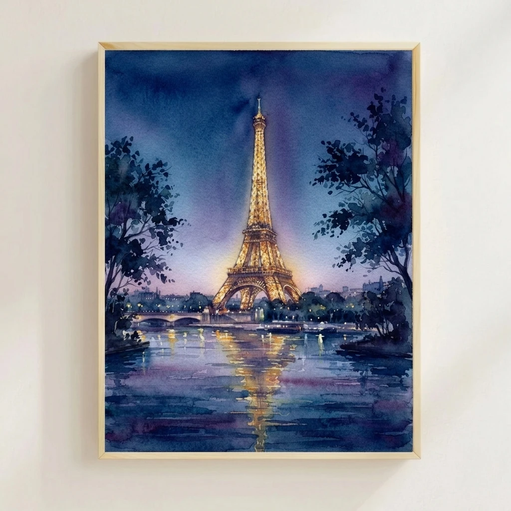 Paris Eiffel Tower Night preview 2