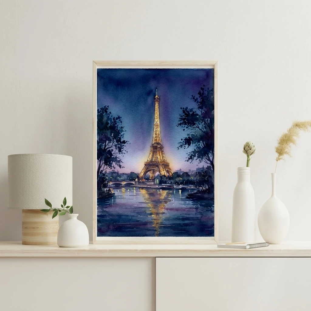 Paris Eiffel Tower Night preview 4