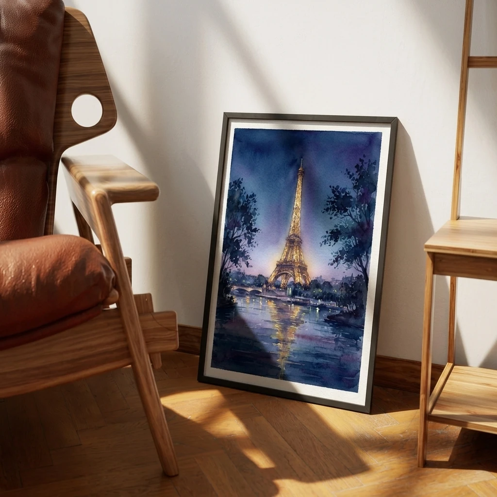 Paris Eiffel Tower Night preview 3