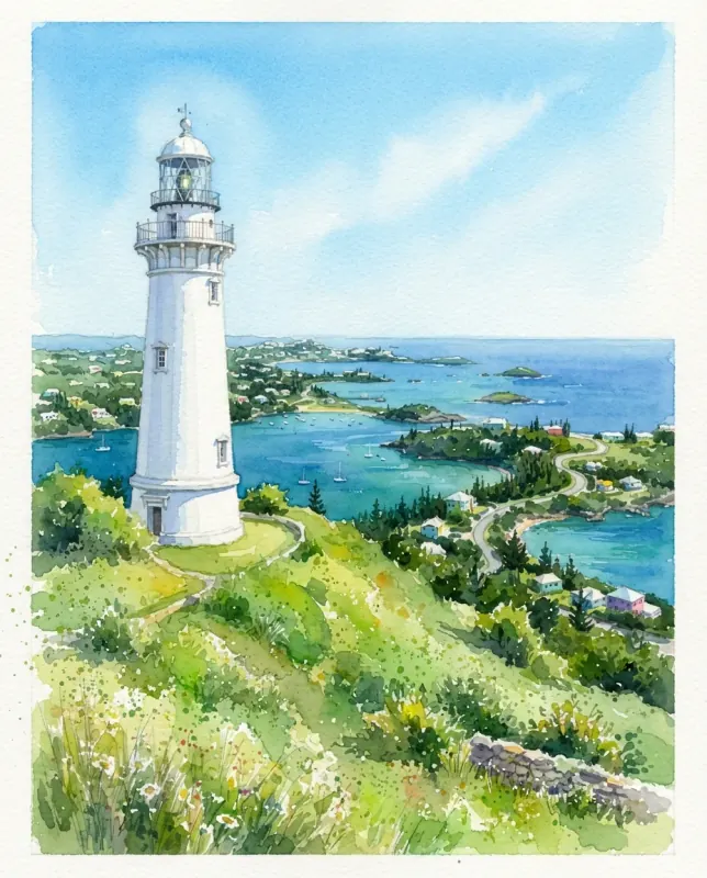 Gibbs Hill Lighthouse View print