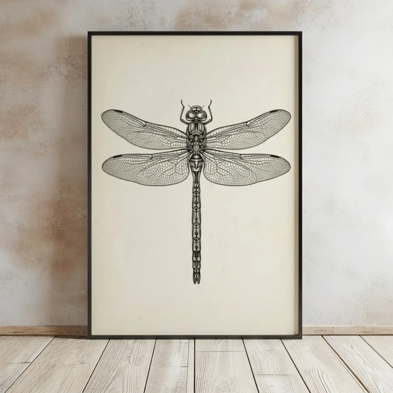 Emperor Dragonfly Archival Pen and Ink print