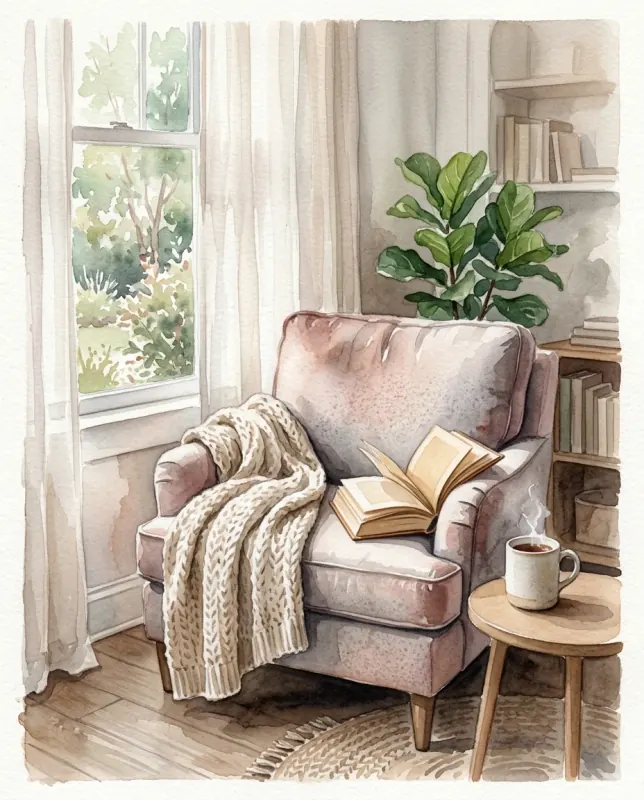 Quiet Reading Corner print