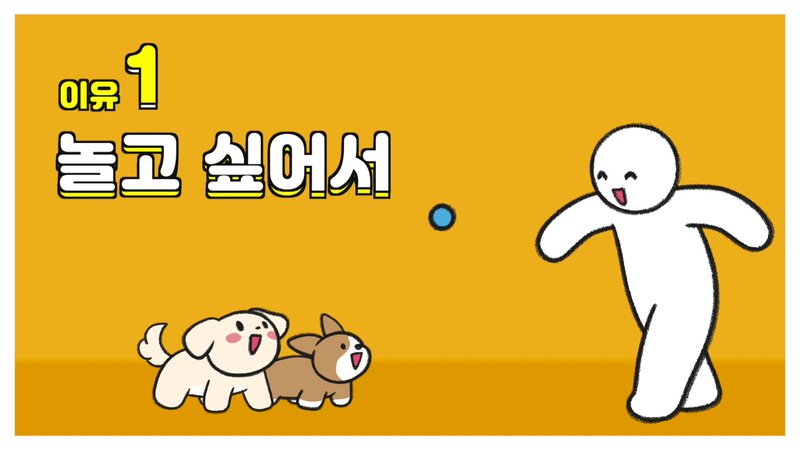 hành động chó con