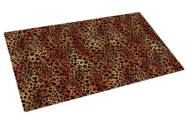 Drymate Pet Bowl Place Mat Leopard Print