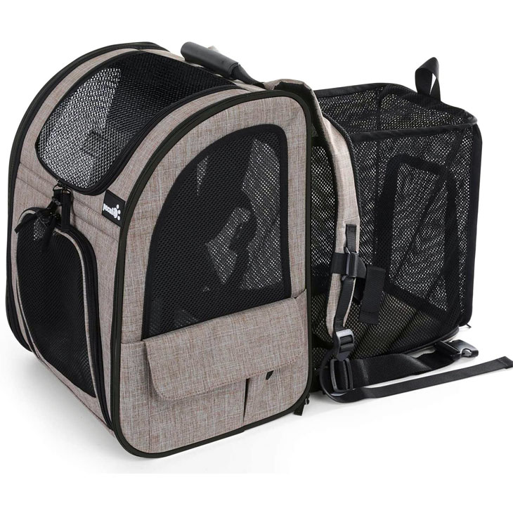 Pet Carrier TSA Airline Approved for Cat Travel Carrier Soft Pink  -Collapsible Under 15 to 19 Pounds,with Honeycomb HRD Bottom,Super  Breathable Mesh