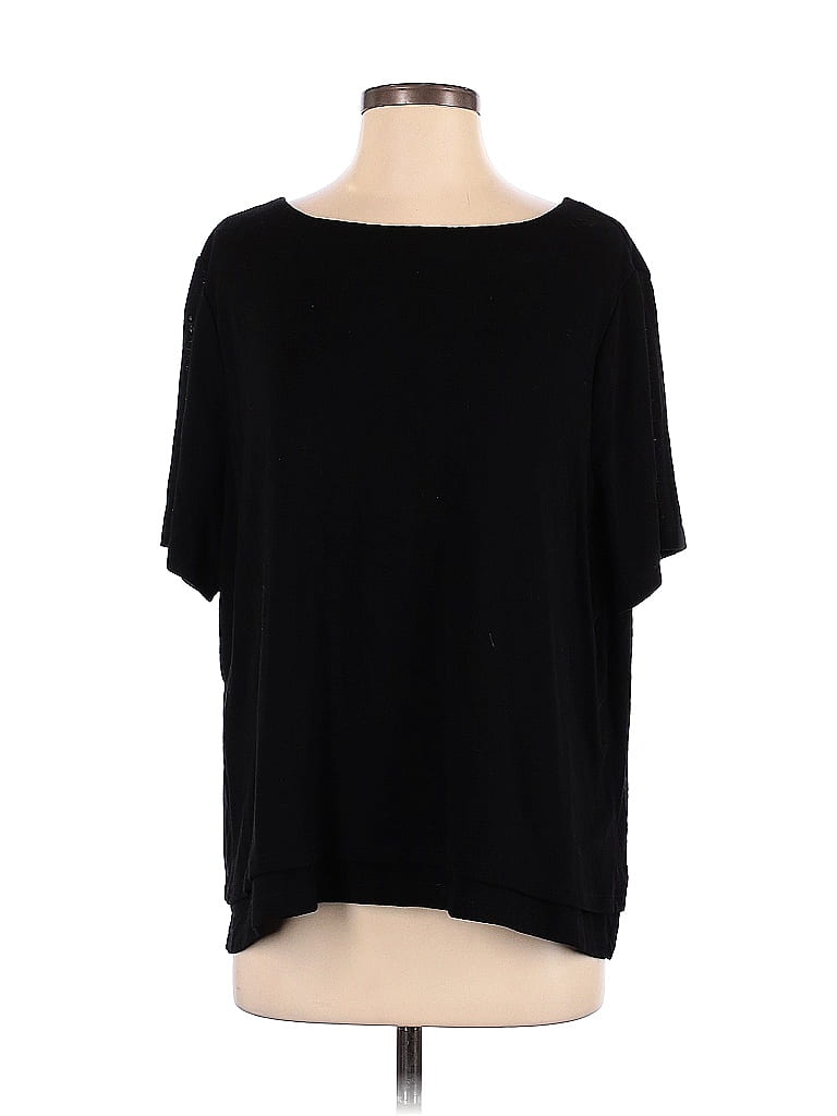 Weekend Short Sleeve T-Shirt: Black Tops - Size 3