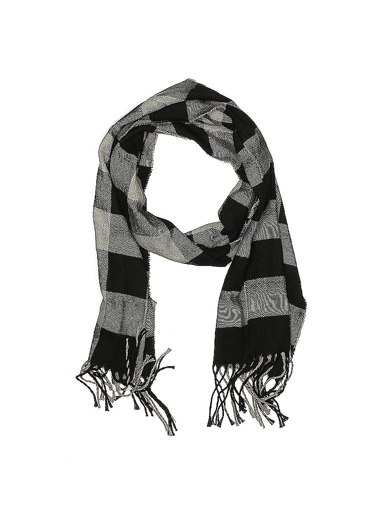 Mirabeau Scarf: Gray Checkered/Gingham Accessories