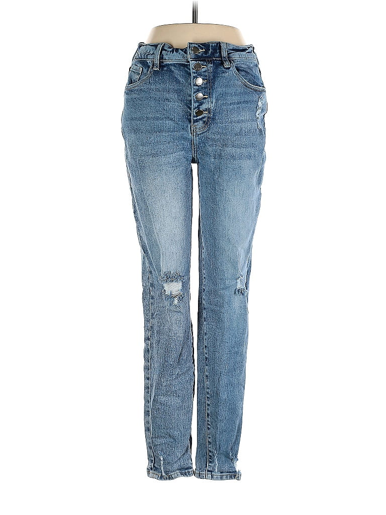 Nature Jeans - Mid/Reg Rise: Blue Bottoms - Size 7