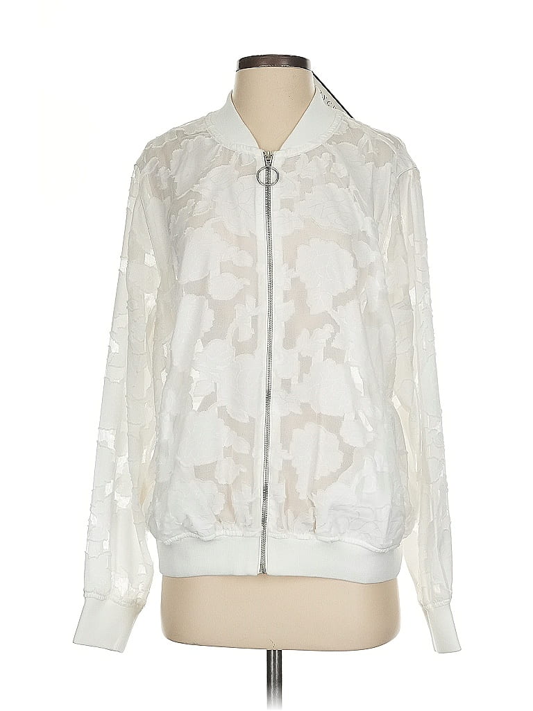 Sonya Jacket: White Print Jackets & Outerwear - Size 1