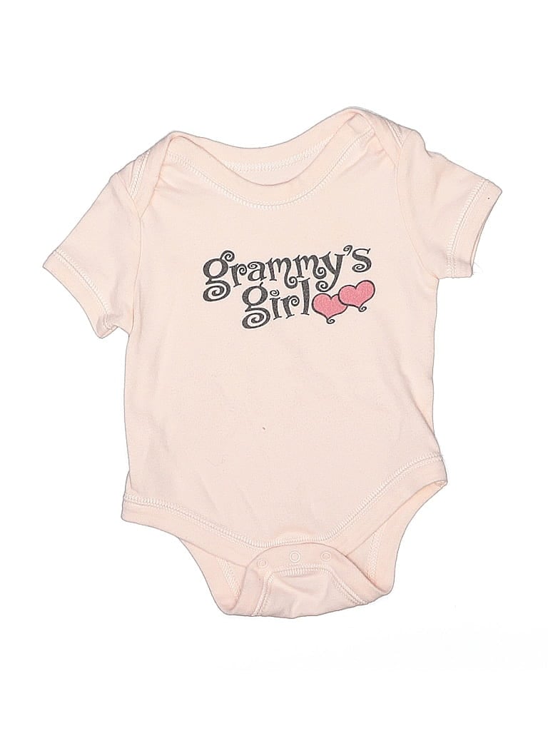 Cafe Press Short Sleeve Onesie: Ivory Graphic Bottoms - Size 6-12 Month