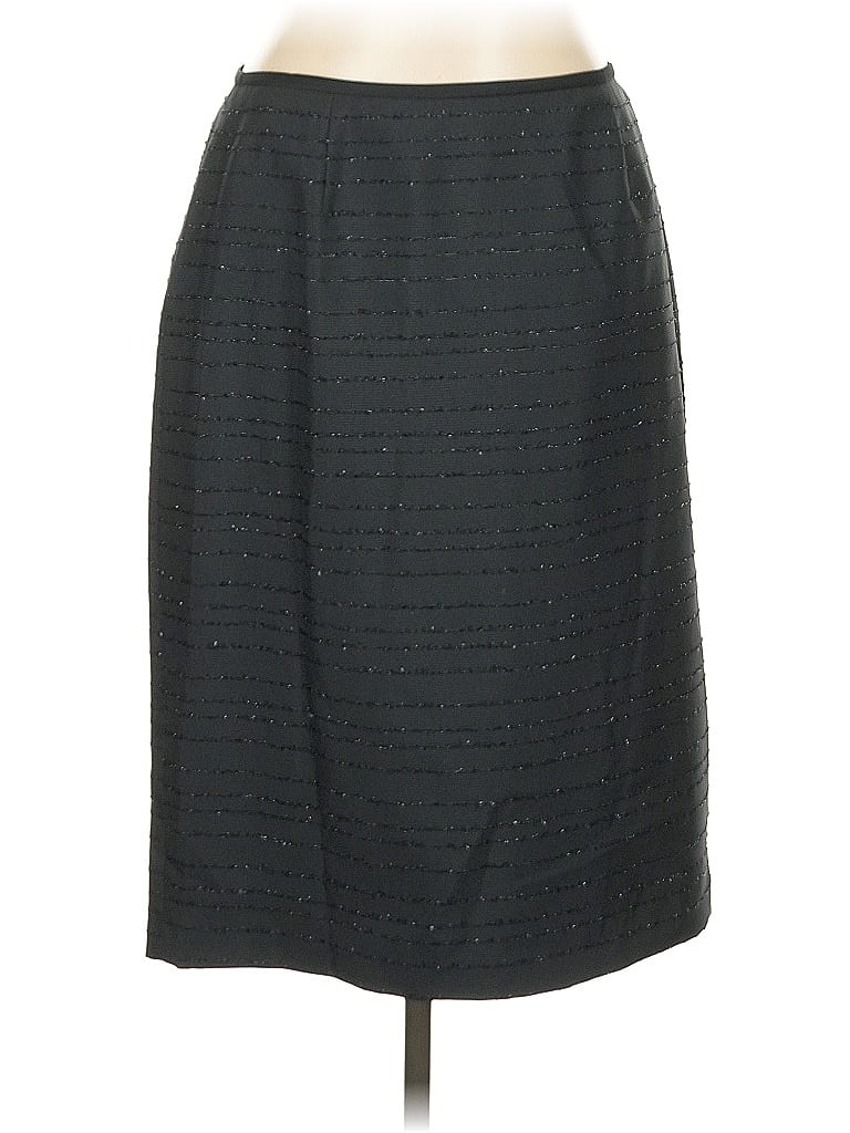 Isabella Formal Skirt: Gray Chevron/Herringbone Bottoms - Size 12