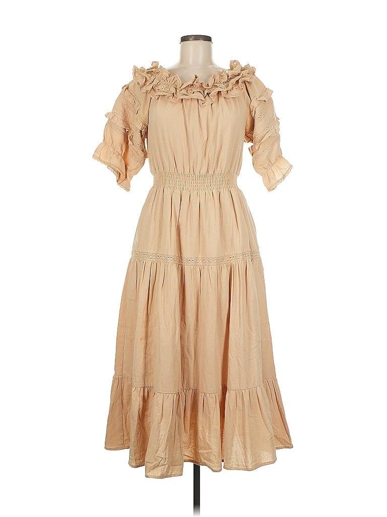 Meadows Casual Dress: Tan Dresses - Used - Size 6