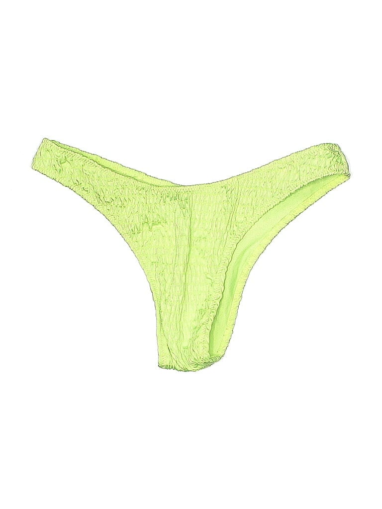 Love & Bikinis Swimsuit Bottoms: Green Swimwear - Size Small