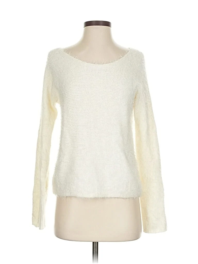 Castro Pullover Sweater: Ivory Tops - Size 1