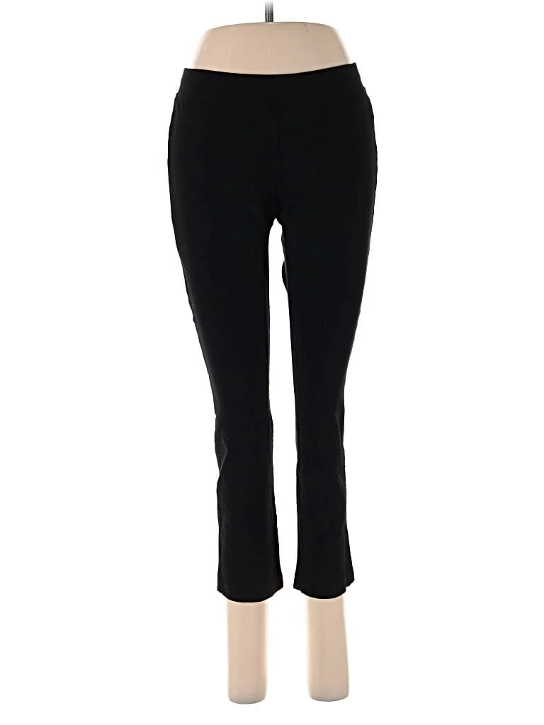 Eileen Fisher Active Pants - Mid/Reg Rise: Black Activewear - Size P Petite