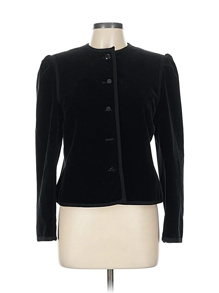 Saks Fifth Avenue Jacket: Black Jackets & Outerwear - Size 12