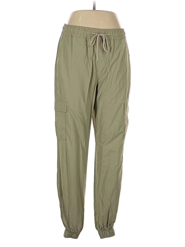Mila Cargo Pants - Mid/Reg Rise: Green Bottoms - Size Large
