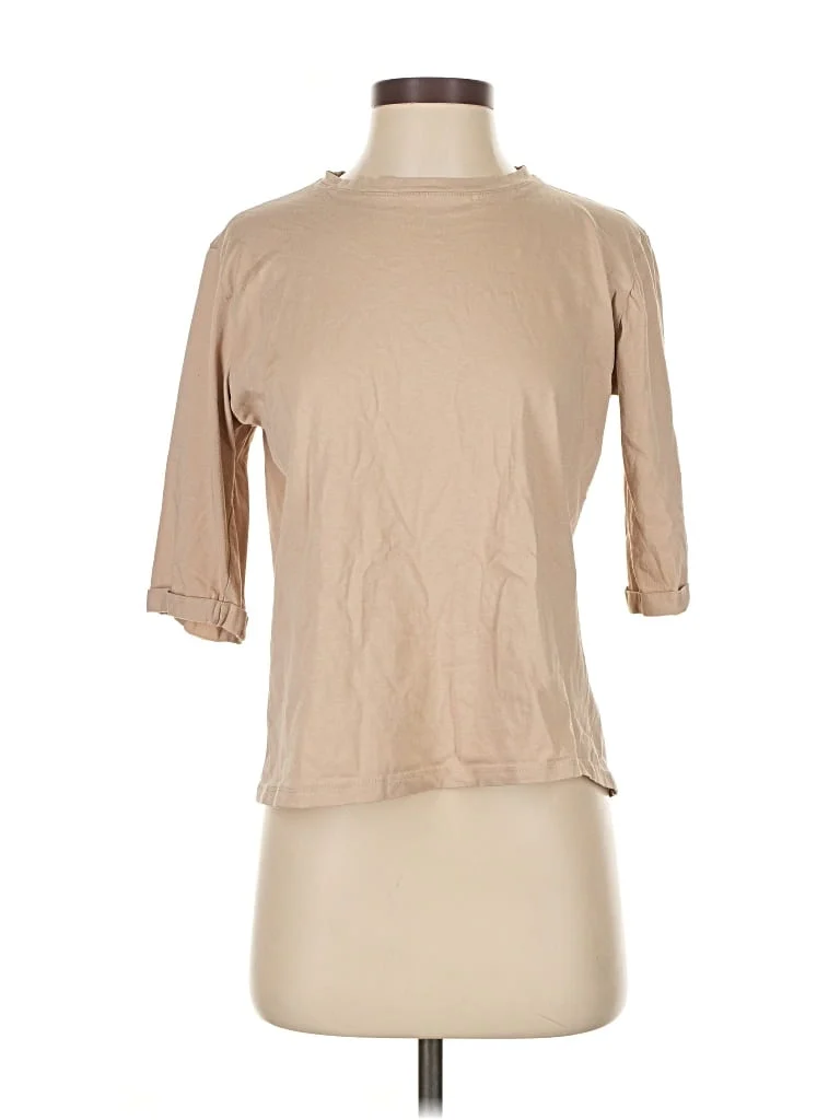 Daniel 3/4 Sleeve T-Shirt: Tan Tops - Size 3