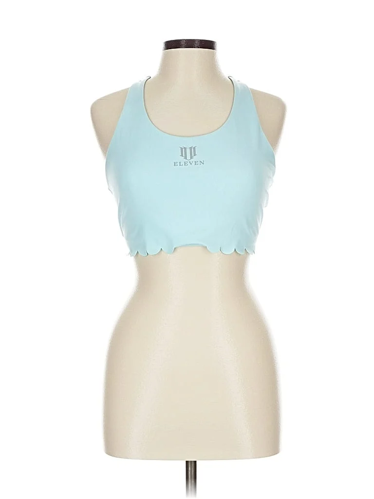 Eleven Tank Top Blue Halter Neckline Tops - Used - Size Large