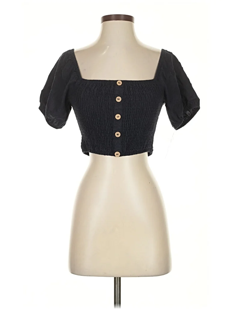 Simply Blessed Short Sleeve Top Black Sweetheart Neckline Tops - Used - Size 1