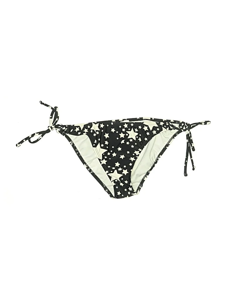 Op Swimsuit Bottoms: Black Stars Pattern Swimwear - Size X-Small
