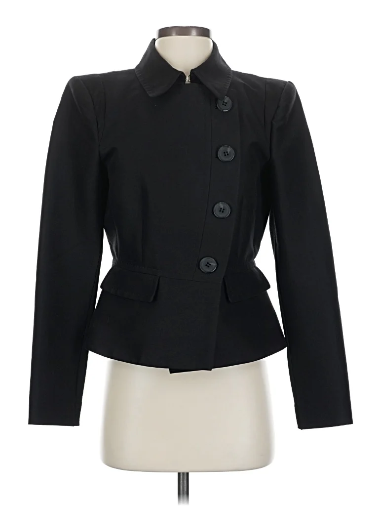 BCBGMAXAZRIA Jacket: Black Jackets & Outerwear - Size Small