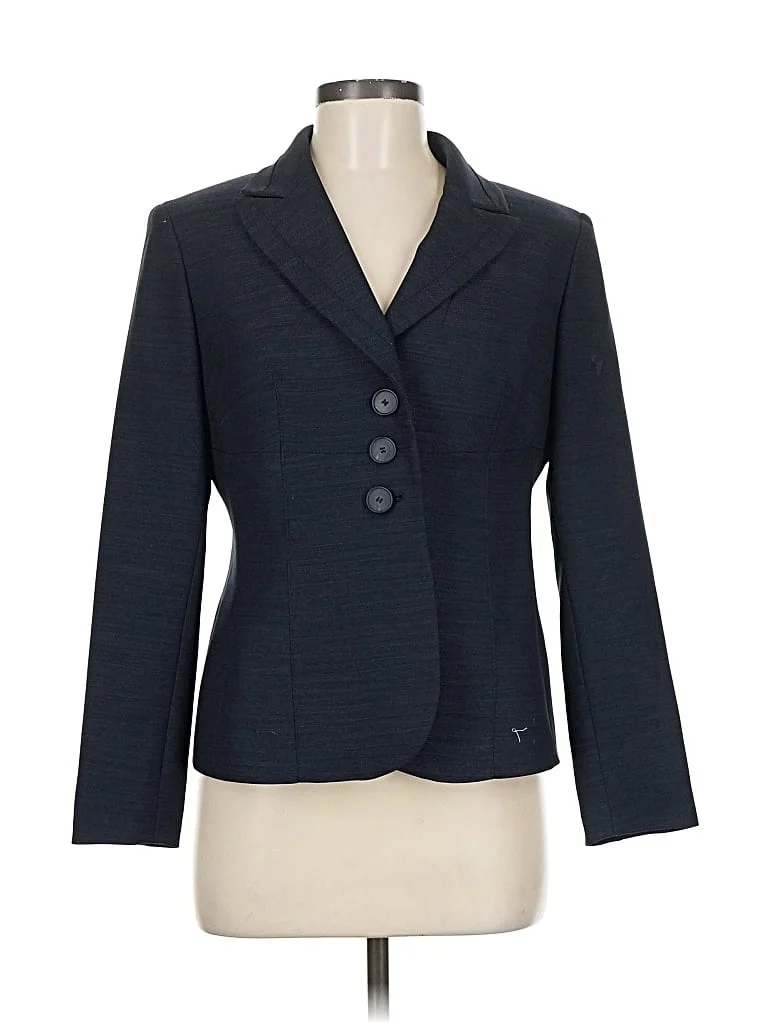 Suit Studio Blazer Jacket: Blue Jackets & Outerwear - Size 8 Petite