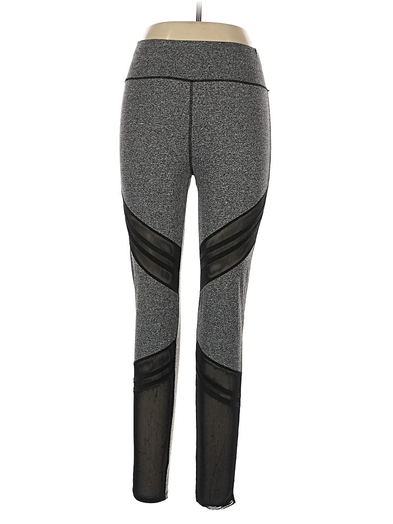 Crush Active Pants - High Rise: Gray Activewear - Size Large