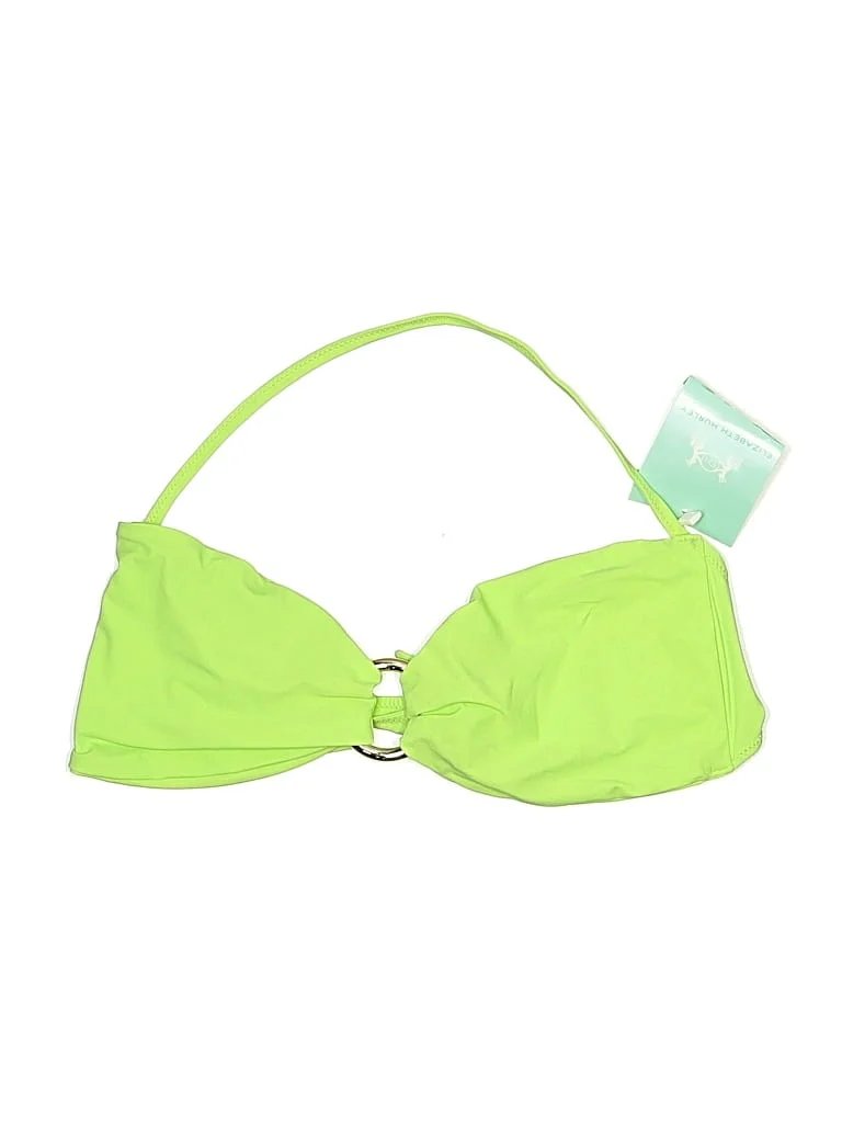 Elizabeth Hurley Swimsuit Top Green Swimwear - Used - Size Medium