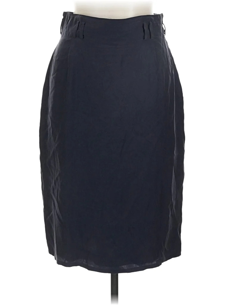 Lorenzo Casual Skirt: Black Solid Pattern Bottoms - Size 40