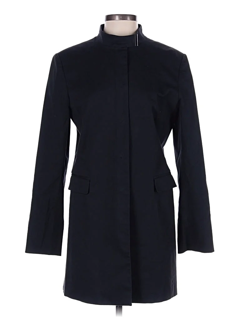 Elie Tahari Coat: Black Jackets & Outerwear - Size Medium