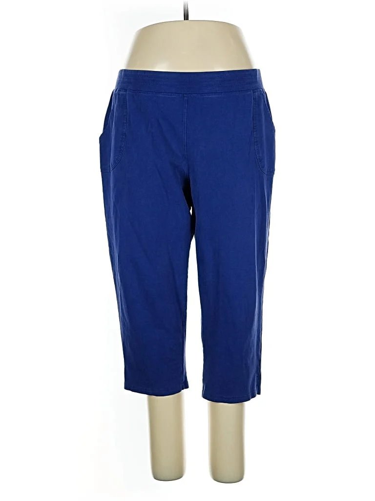 Sun Bay Active Pants - High Rise: Blue Activewear - Size 1X
