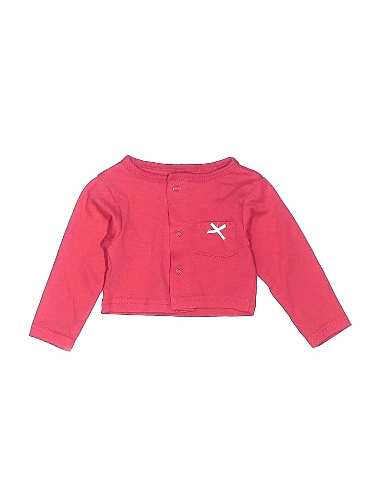 Hb Long Sleeve Top Pink Crew Neck Tops - Used - Size 6-9 Month