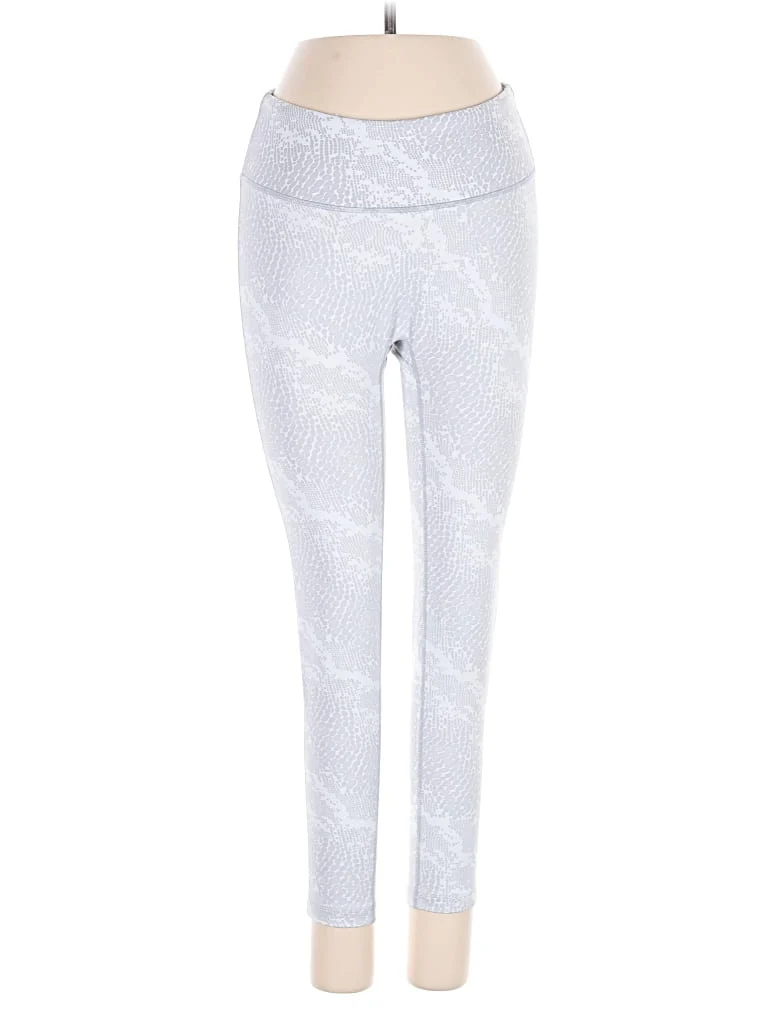 Prism Active Pants - Mid/Reg Rise: Silver Activewear - Size Small