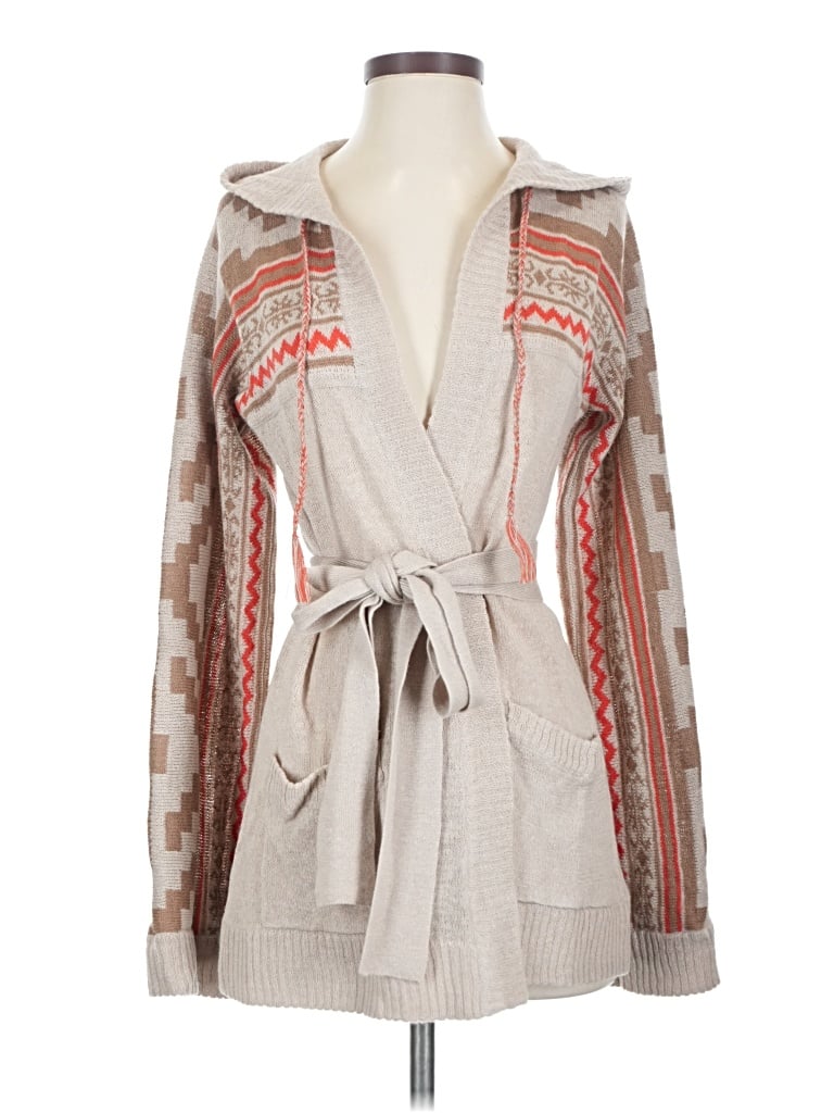 YaYa Aflalo Cardigan Sweater: Tan Sweaters & Sweatshirts - Size P