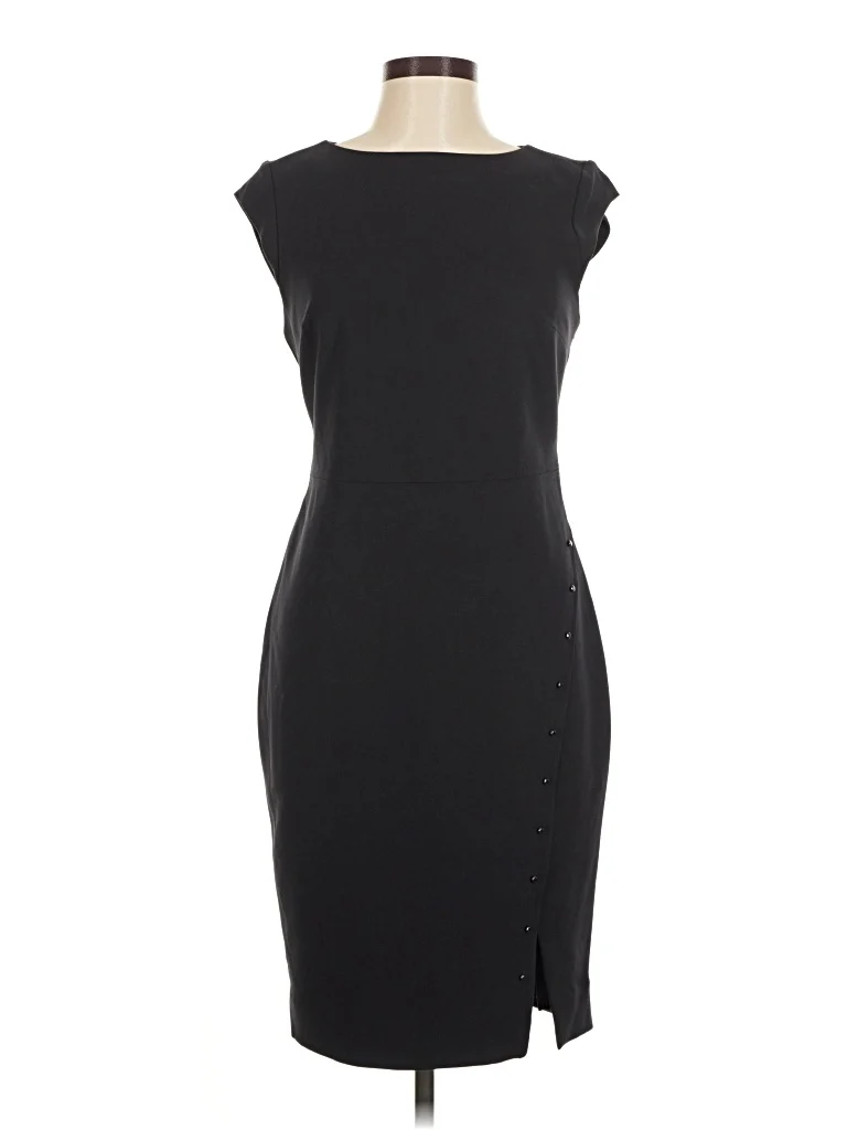 LTD Cocktail Dress - Sheath: Black Solid Pattern Dresses - Used - Size 6