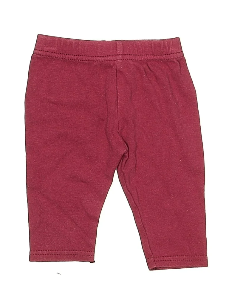 Hb Casual Pants: Burgundy Bottoms - Size 0-3 Month