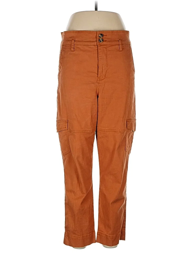 CAbi Cargo Pants - High Rise: Orange Bottoms - Size 4