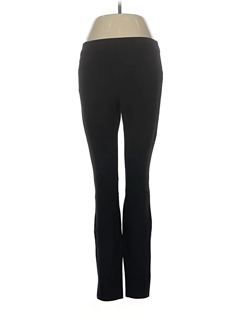 Max Studio Active Pants - Mid/Reg Rise: Black Activewear - Size Medium