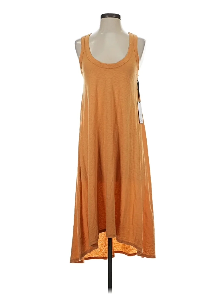Mila Casual Dress: Tan Dresses - Size X-Small