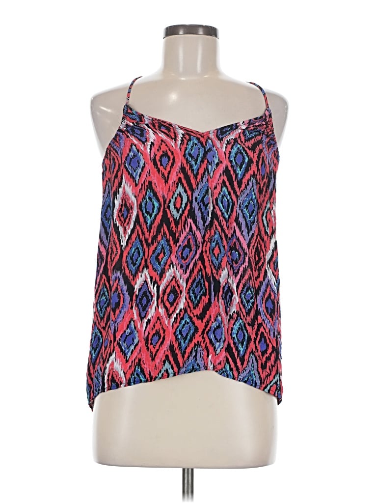Rieley Sleeveless Blouse: Blue Tops - Size Medium